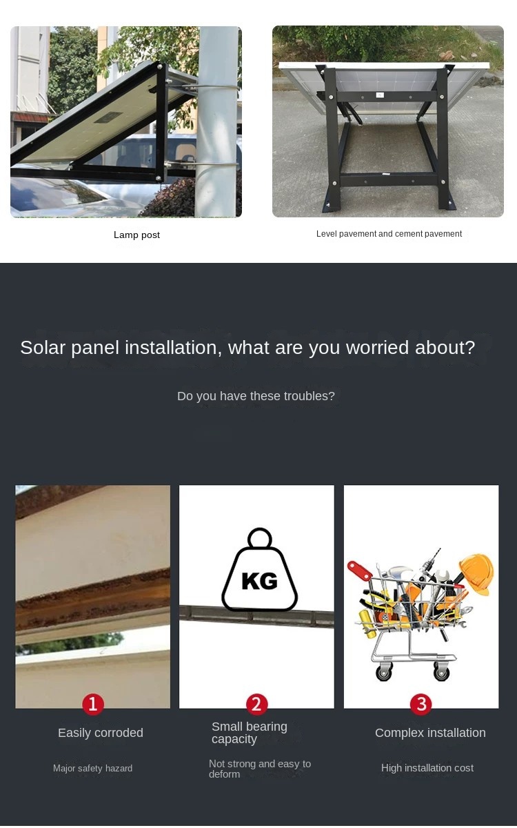 Solar Panel Bracket Pole Mount PV Bracket for Street Light & Monitoring Pole by Sanlita China factory manufacture wholesale supplier