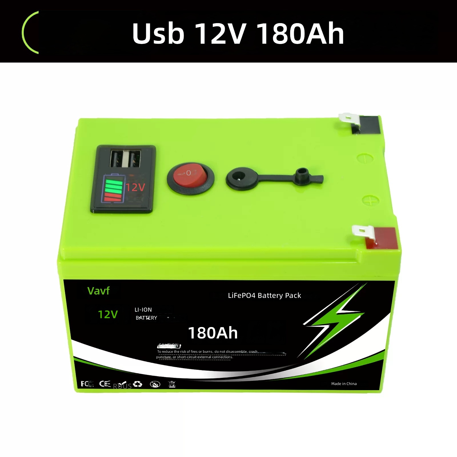 12V 200Ah LiFePO4 Lithium Battery with Display for RV Camping Solar Storage by Sanlita China factory manufacture wholesale supplier