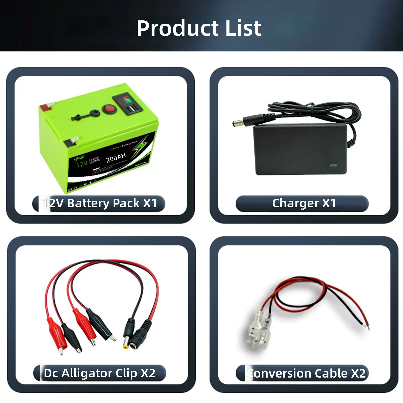 12V 200Ah LiFePO4 Lithium Battery with Display for RV Camping Solar Storage by Sanlita China factory manufacture wholesale supplier