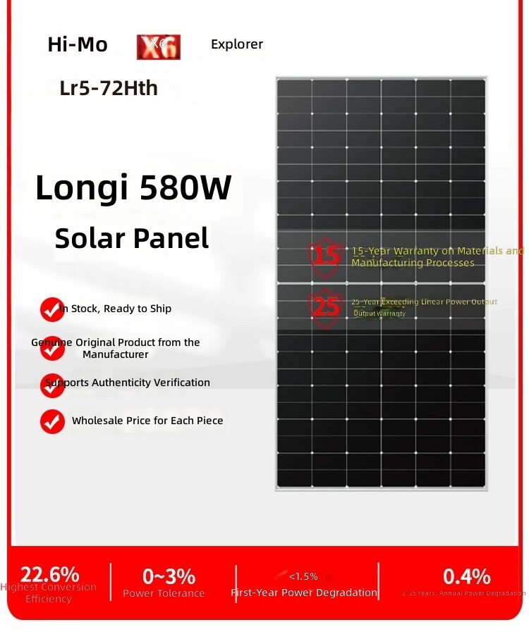 550W Monocrystalline Solar Panel 24V Home Solar Power System by Sanlita China factory manufacture wholesale supplier