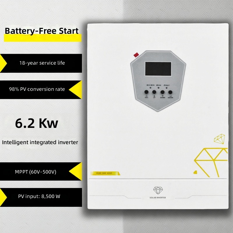 6.2KW Smart Hybrid Solar Inverter with Grid Backup 220V Home Energy Storage System by Sanlita China factory manufacture wholesale supplier