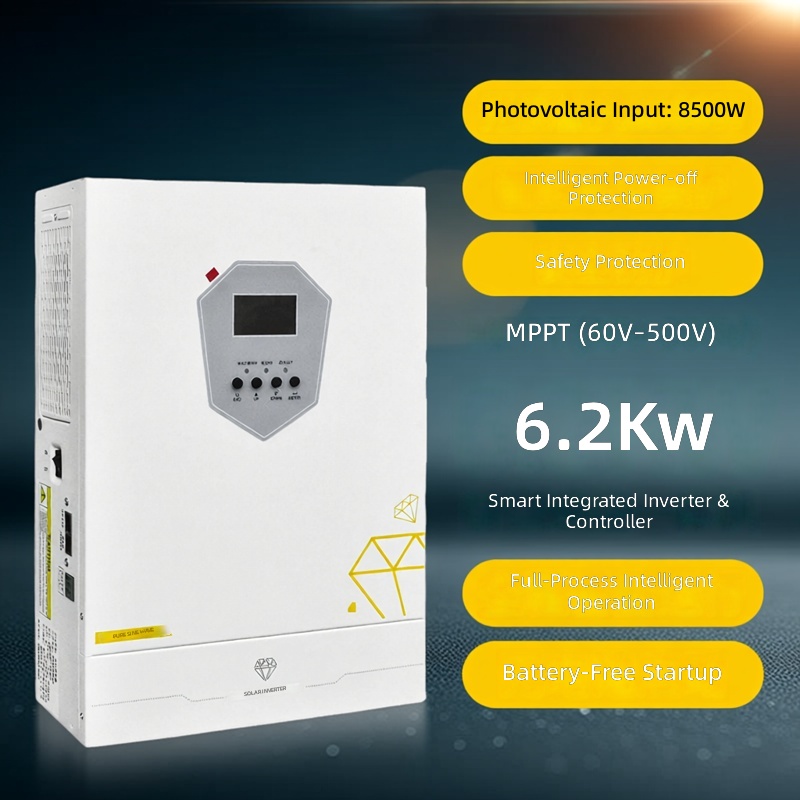 6.2KW Smart Hybrid Solar Inverter with Grid Backup 220V Home Energy Storage System by Sanlita China factory manufacture wholesale supplier