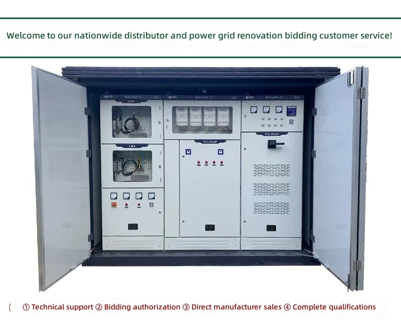 800/630KVA Prefabricated Substation Box Type Outdoor Mobile Power Distribution Room by Sanlita China factory manufacture wholesale supplier
