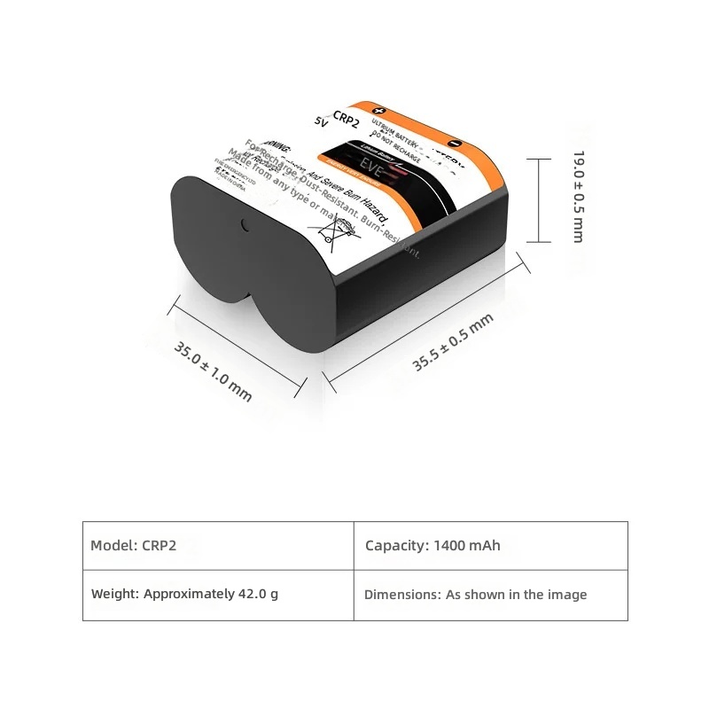 EVE 6V 1400mAh Lithium Battery for Camera IR Sensor Long Life by Sanlita China factory manufacture wholesale supplier