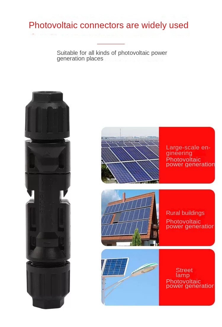 MC4 Solar Connector Male Female Waterproof PV Panel Plug by Sanlita China factory manufacture wholesale supplier