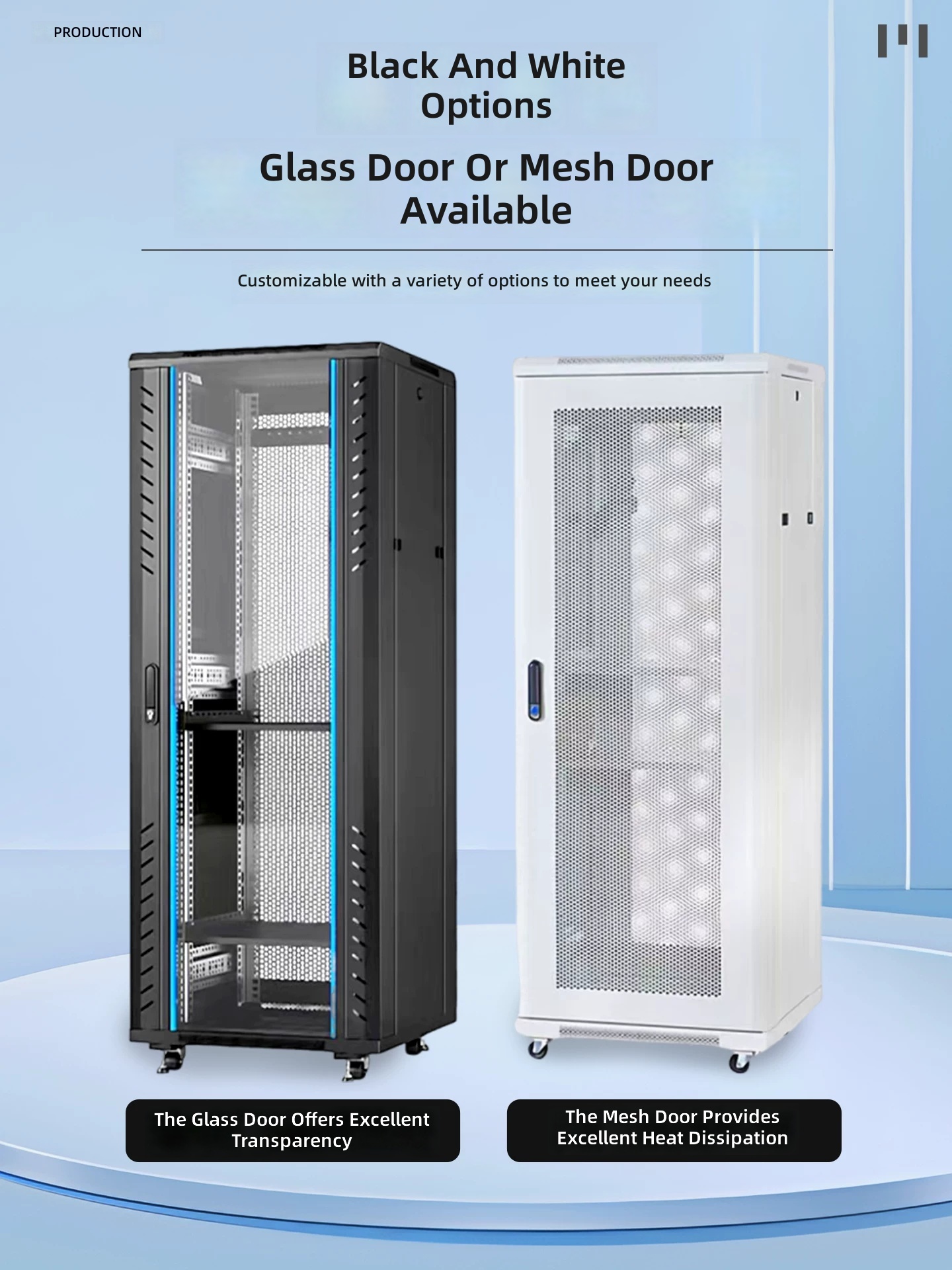 Network Server Cabinet 1M 2M 42U 32U 18U 22U Floor Standing Rack for Weak Current Monitoring Amplifier Switch by Sanlita China factory manufacture wholesale supplier