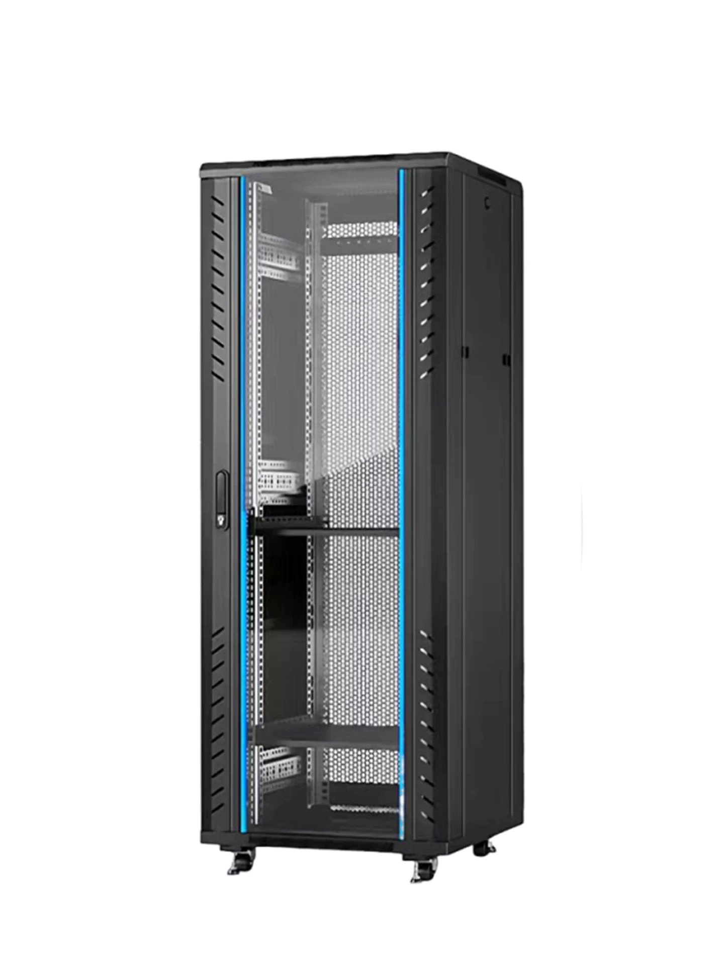 Network Server Cabinet 1M 2M 42U 32U 18U 22U Floor Standing Rack for Weak Current Monitoring Amplifier Switch by Sanlita China factory manufacture wholesale supplier