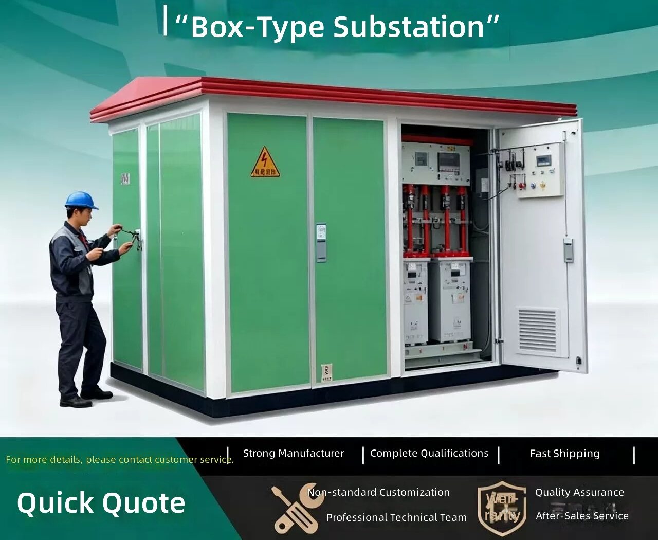 Outdoor Prefabricated Substation 630/800kva Box Type Transformer by Sanlita China factory manufacture wholesale supplier
