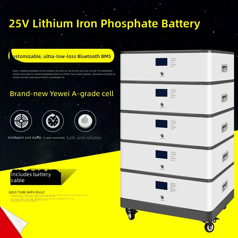 Stackable Home Energy Storage LiFePO4 Battery 51.2V 25kWh for Off-Grid Solar by Sanlita China factory manufacture wholesale supplier